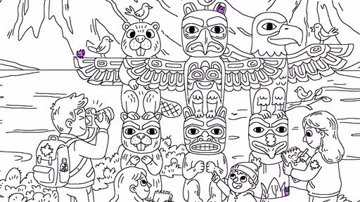 100 Cats Lost in Canada 2 Find & Color screenshot 2